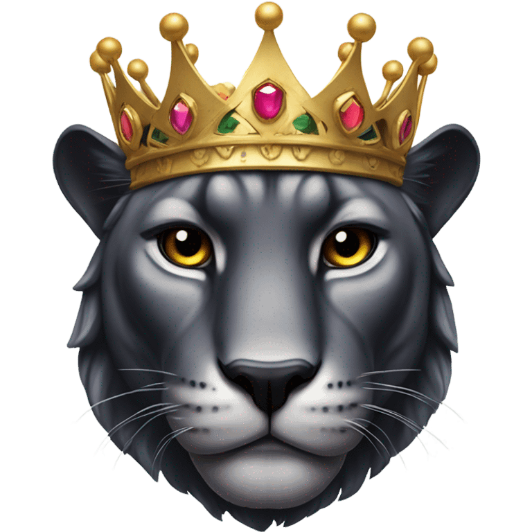 Panther with crown  emoji