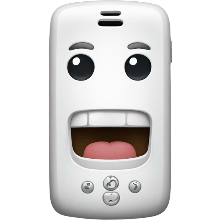 white phone emoji