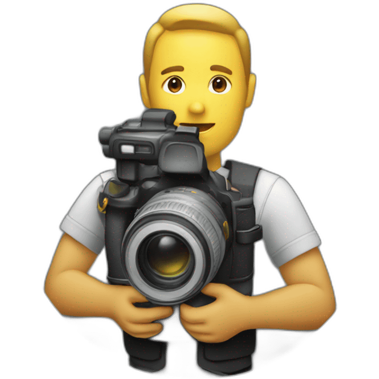 a photographer a the photographic chamber emoji