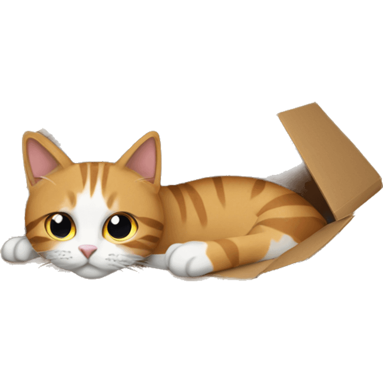 cats in a cardboard box emoji