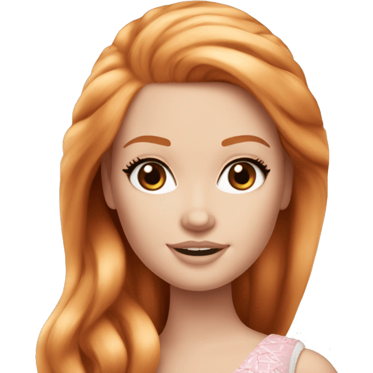 Beautiful Barbie ginger pale skin emoji