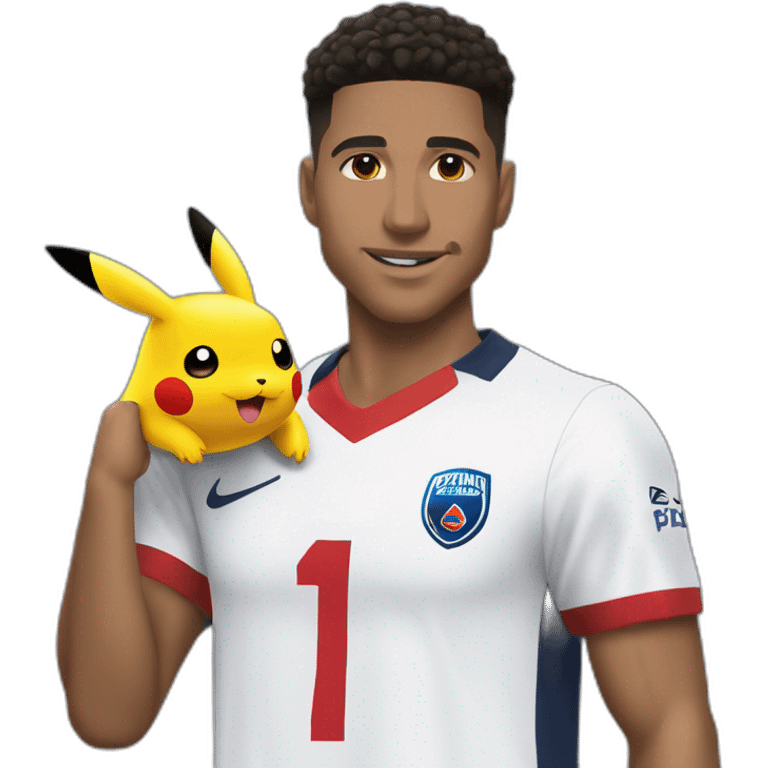 Killian M.Bappé déguisé en Pikachu emoji