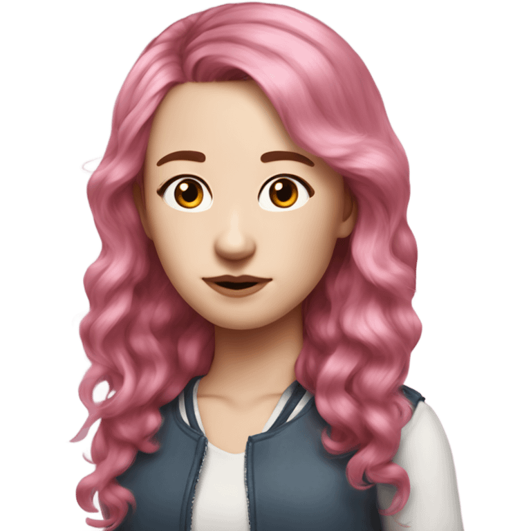 Charlotte Linlin pink hair big nose emoji