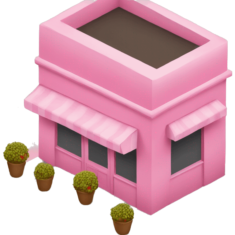 Pink restaurant emoji