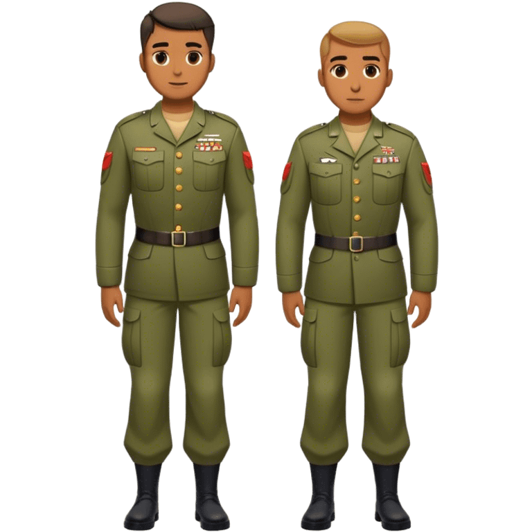 full body military male human character Konor emoji