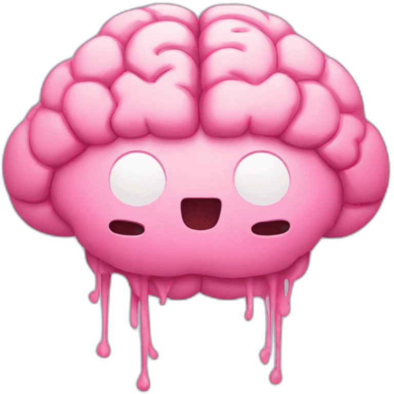 cute brain emoji