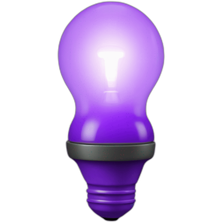 patrol-lamp with light bulb purple emoji