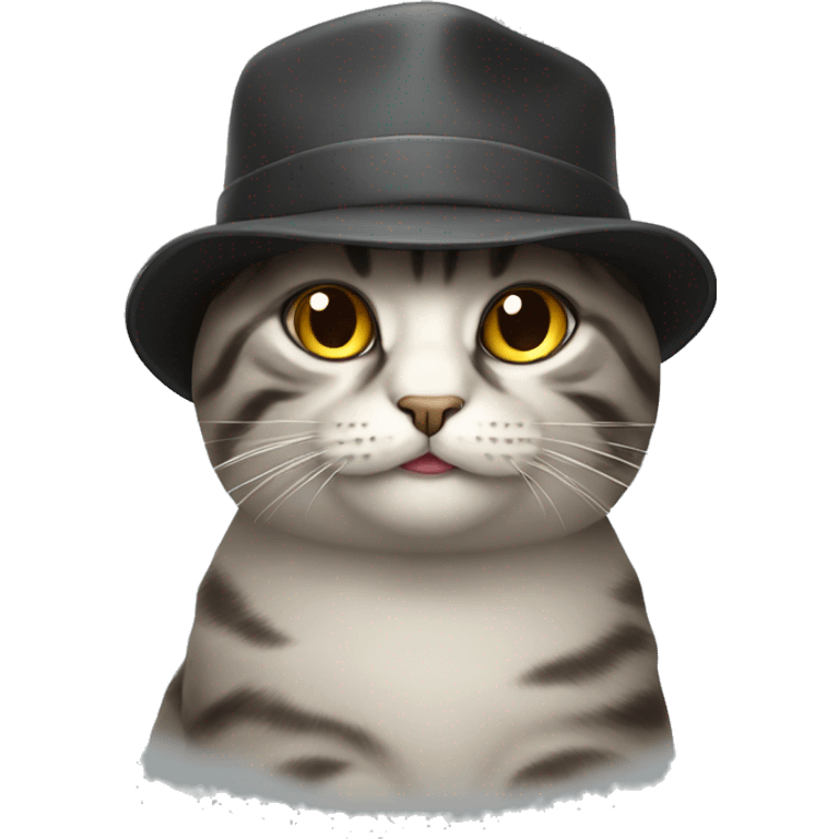 cat wearing a hat emoji