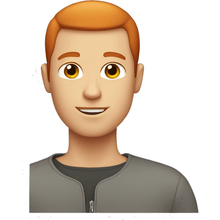 Redhead guy with a buzz cut emoji