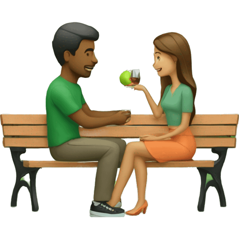 couple date in green park emoji