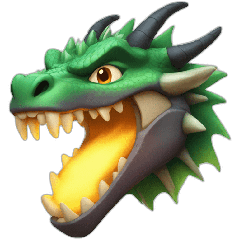 dragon feu face emoji