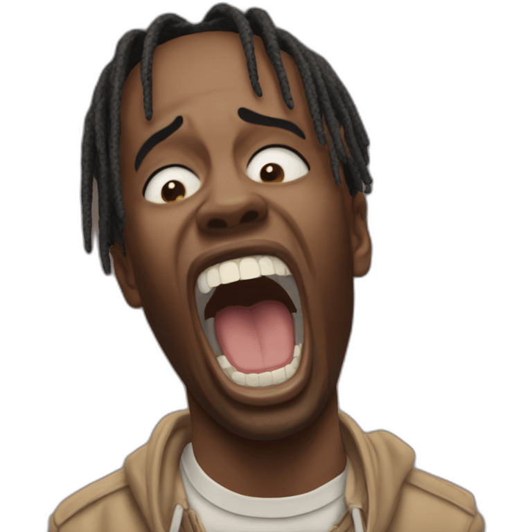 travis scott screaming emoji