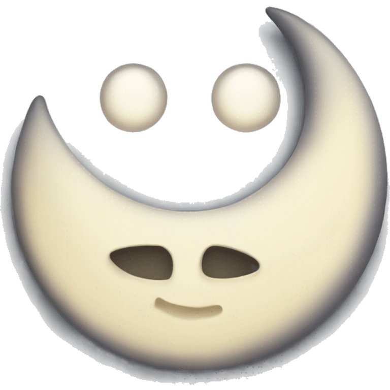 Crescent moon face emoji