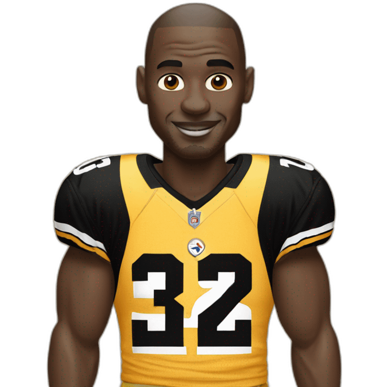 michael jordan wearing steelers jersey emoji