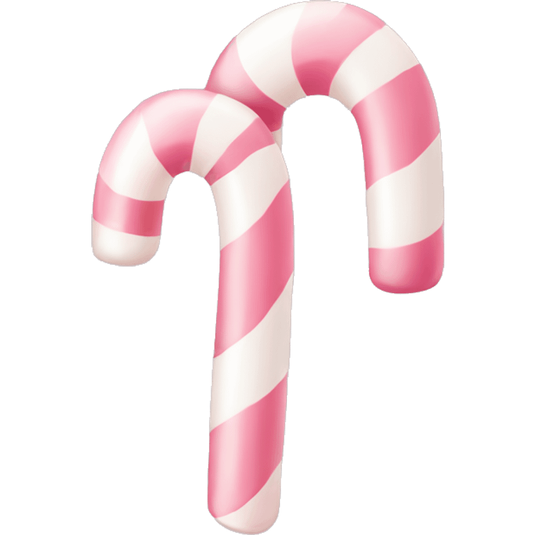 pale pink candy cane emoji