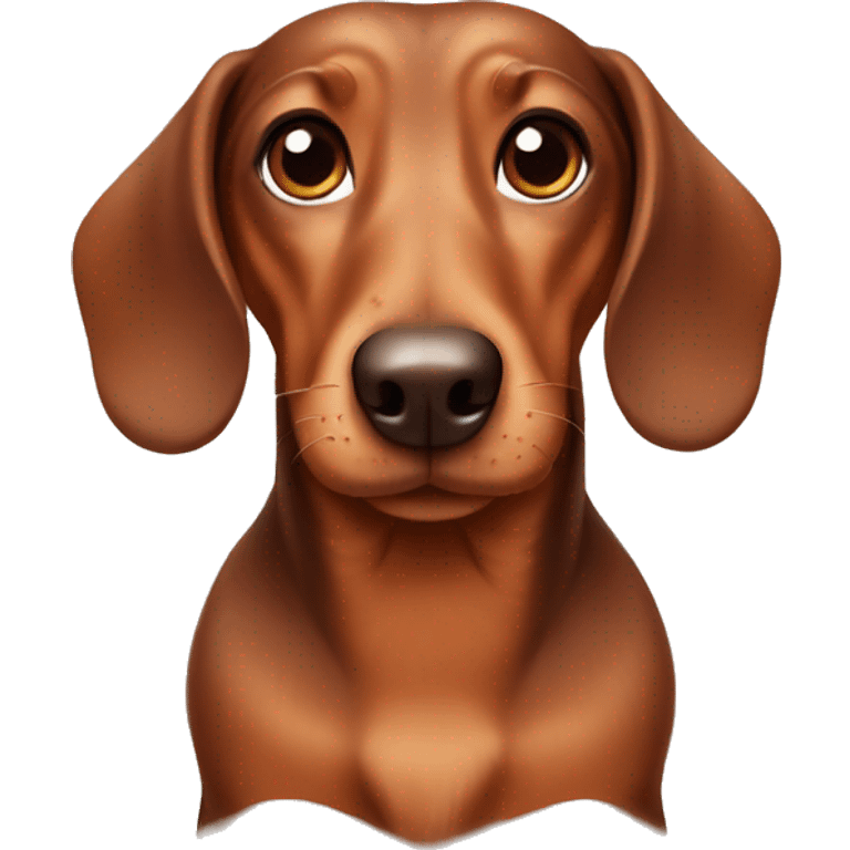 brown cute dachshund emoji