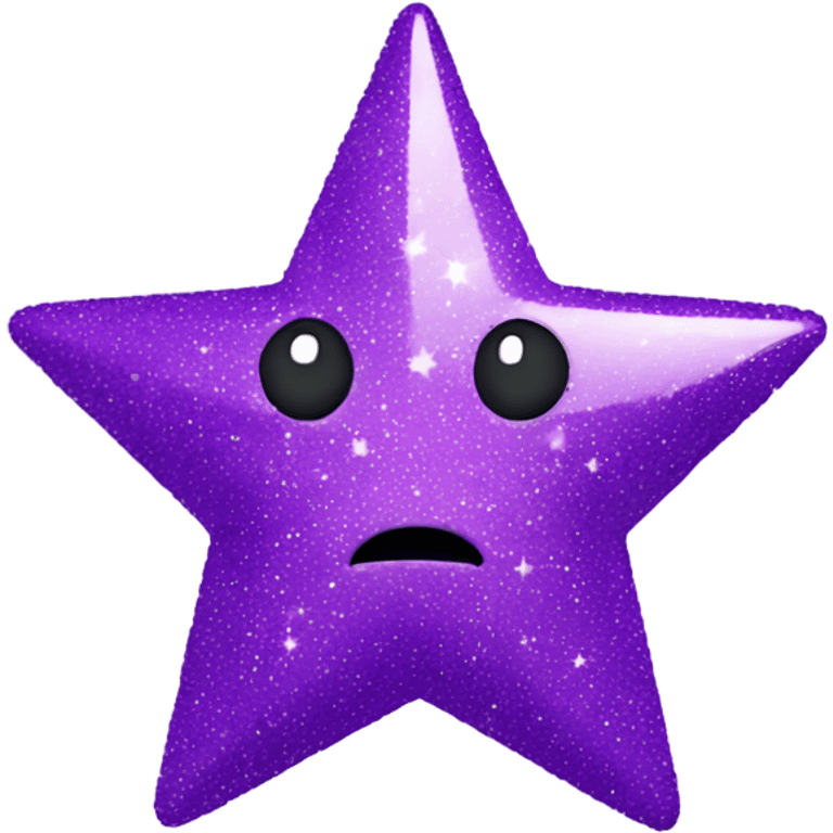 Purple sparkly star emoji