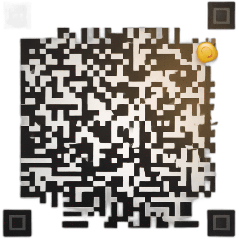 QR code, emoji