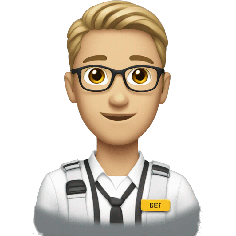 LDS missionary with name tag emoji