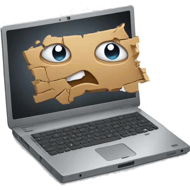 broken laptop emoji