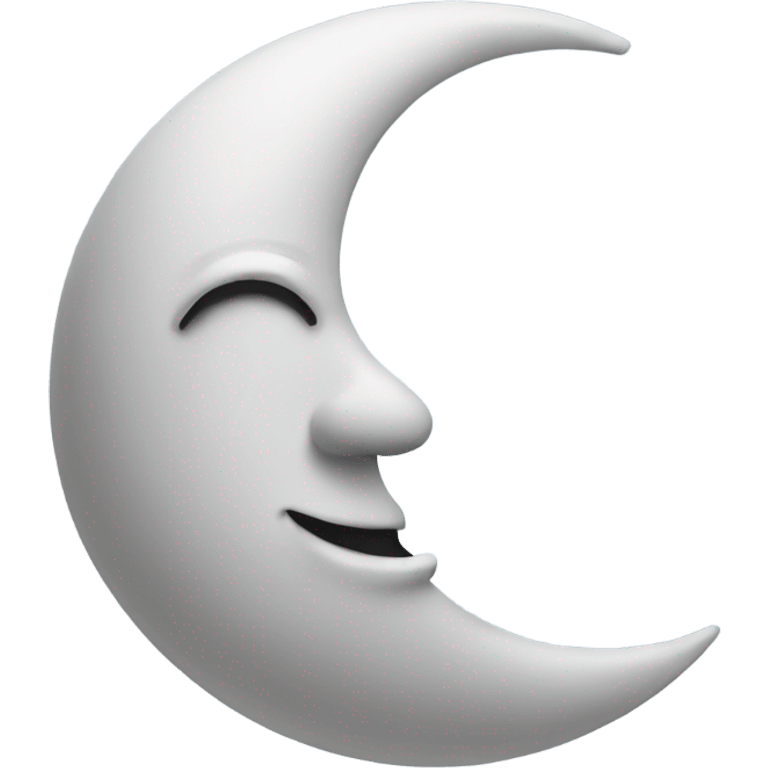 A half moon with zzz on top of it  emoji