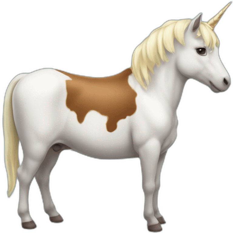 Licorne sur vache emoji