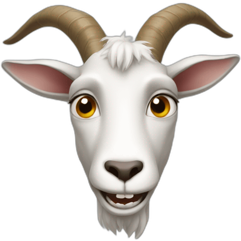 Goat person missing teeth emoji