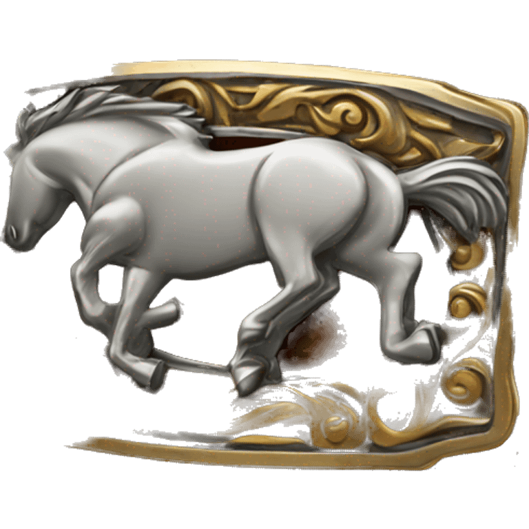 rodeo belt buckle  emoji