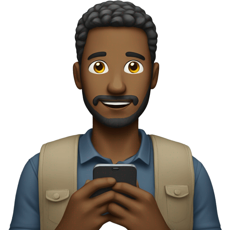 a man on his phone emoji