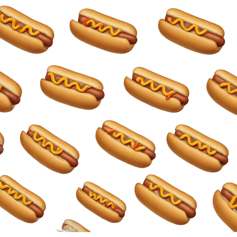 Hotdog eating a hotdog emoji