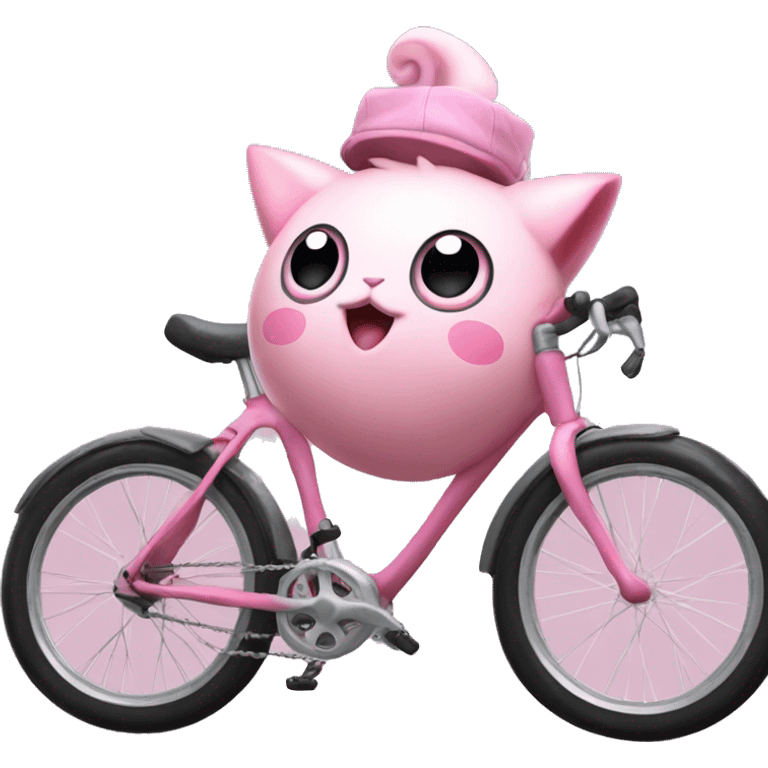 Jigglypuff on a bike emoji