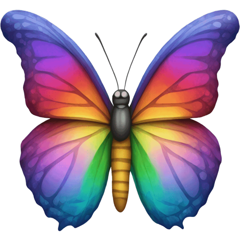 rainbow butterfly emoji