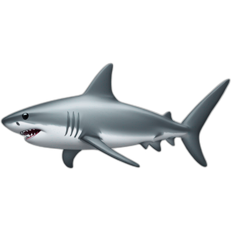 silver shark emoji