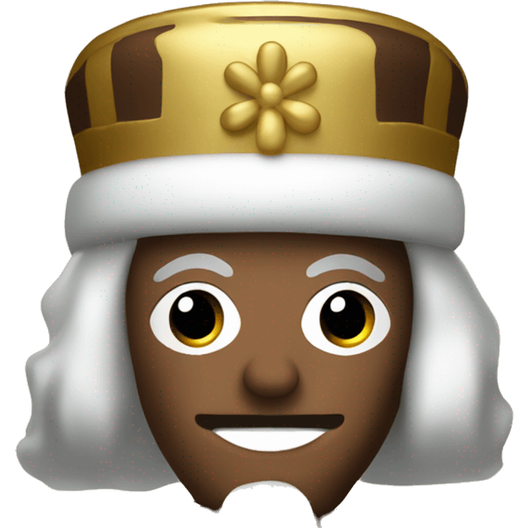 Brown and gold nutcracker  emoji