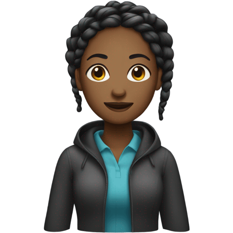 Black woman with braids emoji