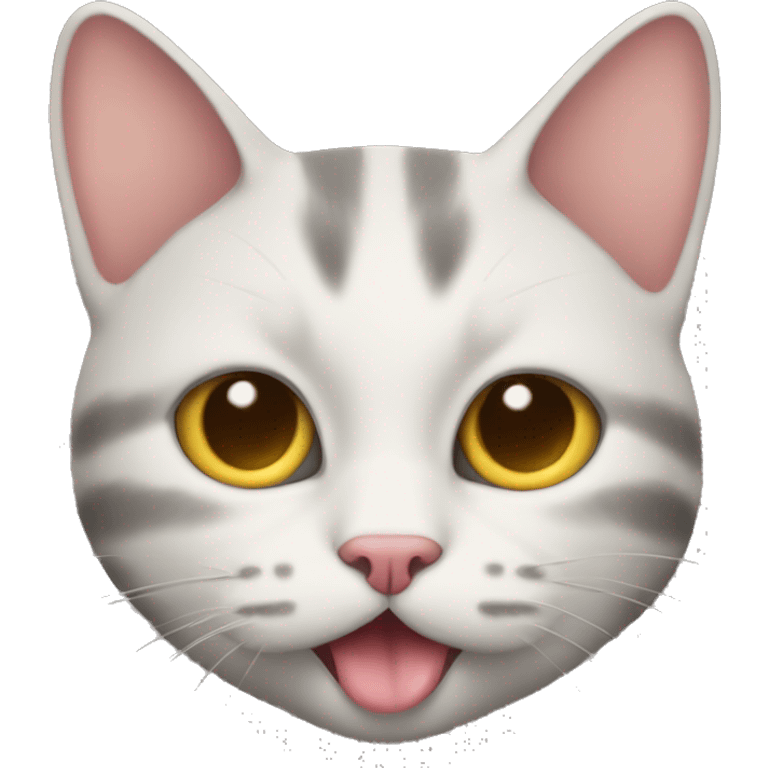 Cat emoji sticking its tongue out with its eyes closed emoji