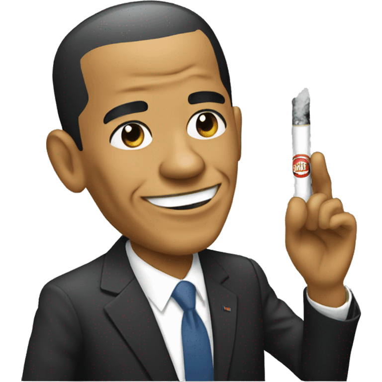 Barack Obama cigarette  emoji