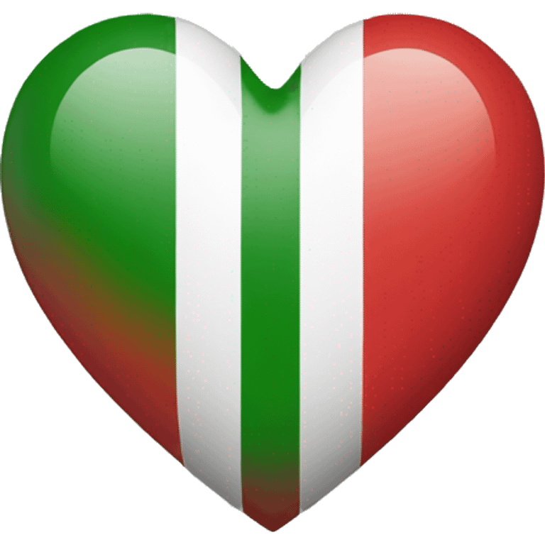 Heart Italian flag emoji