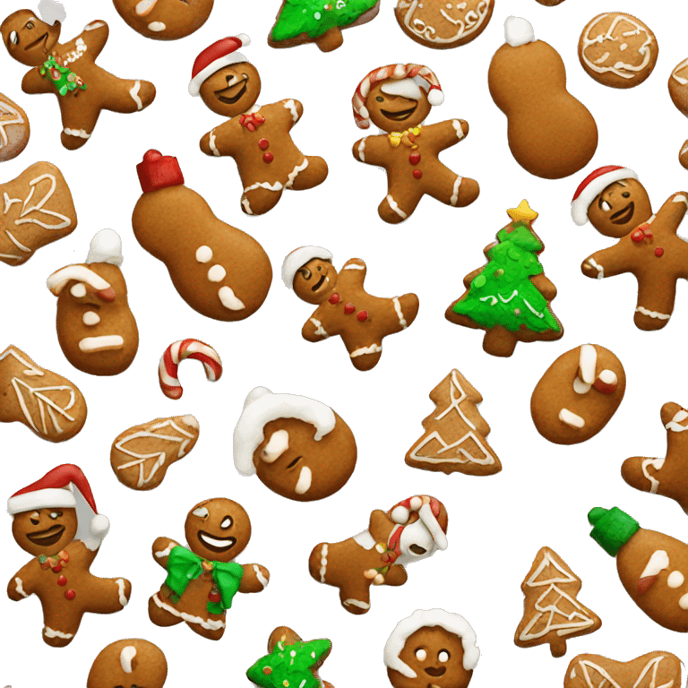 ginger bread christmas emoji