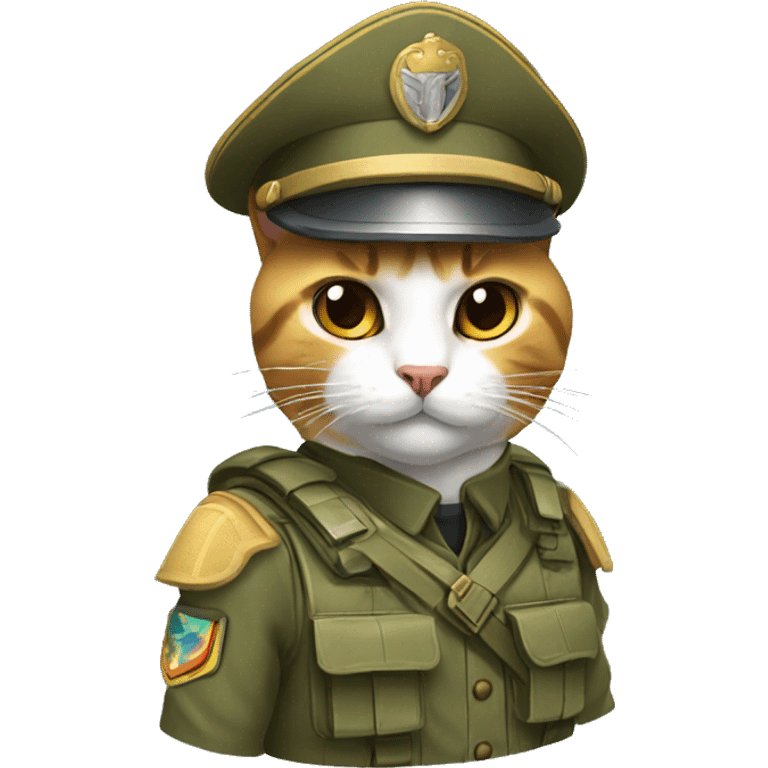 Gato soldado emoji