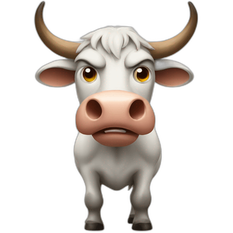 Cow angry emoji