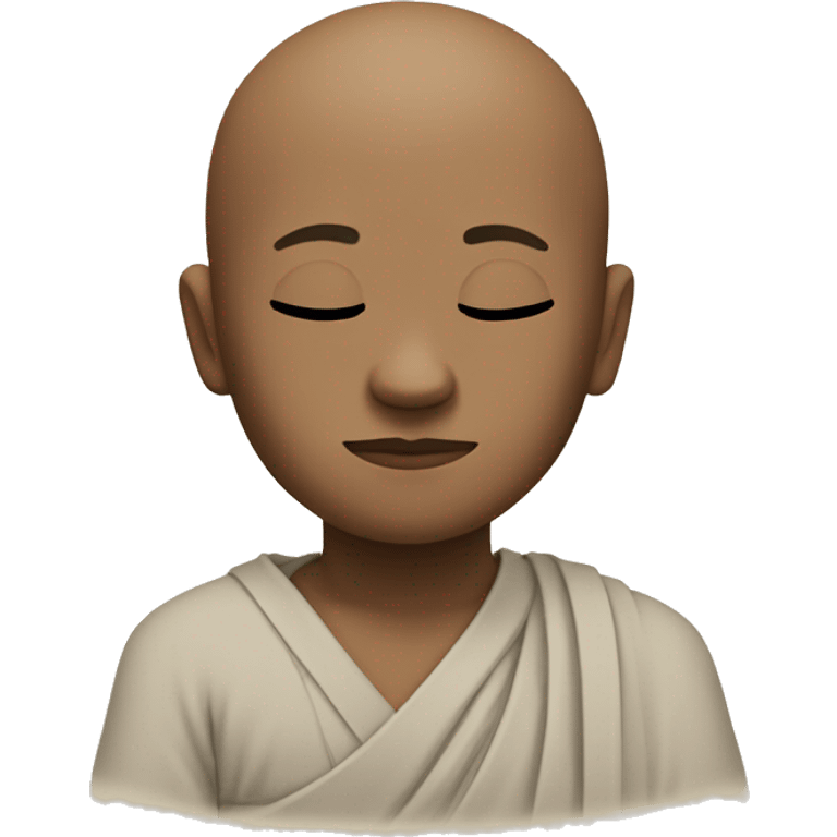 meditating monk  emoji