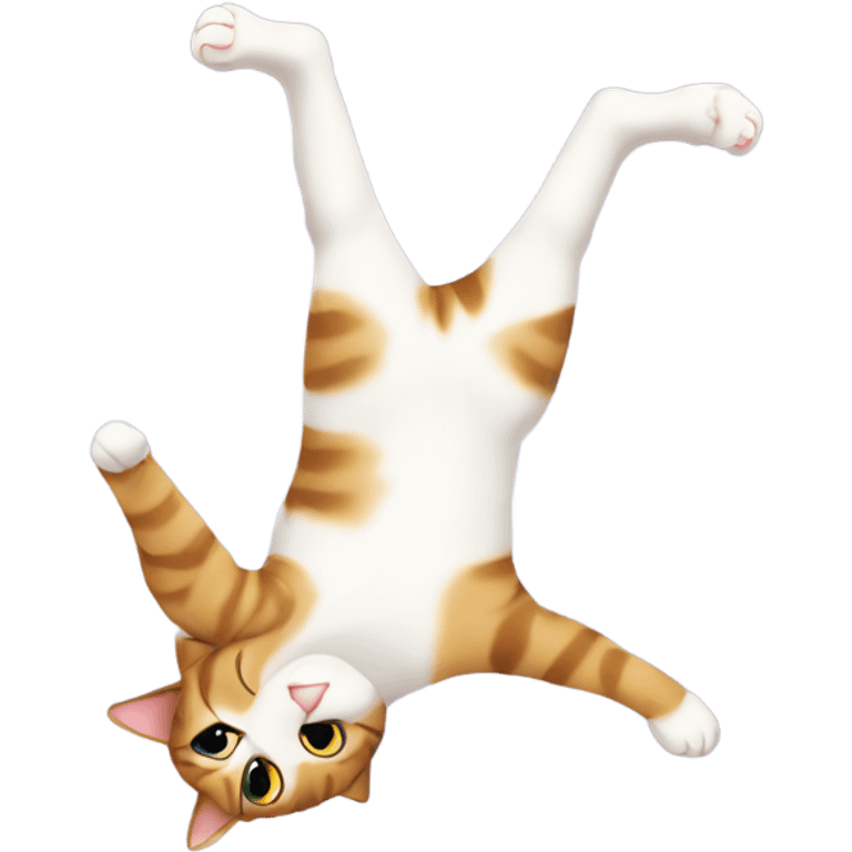 Cat doing handstand  emoji