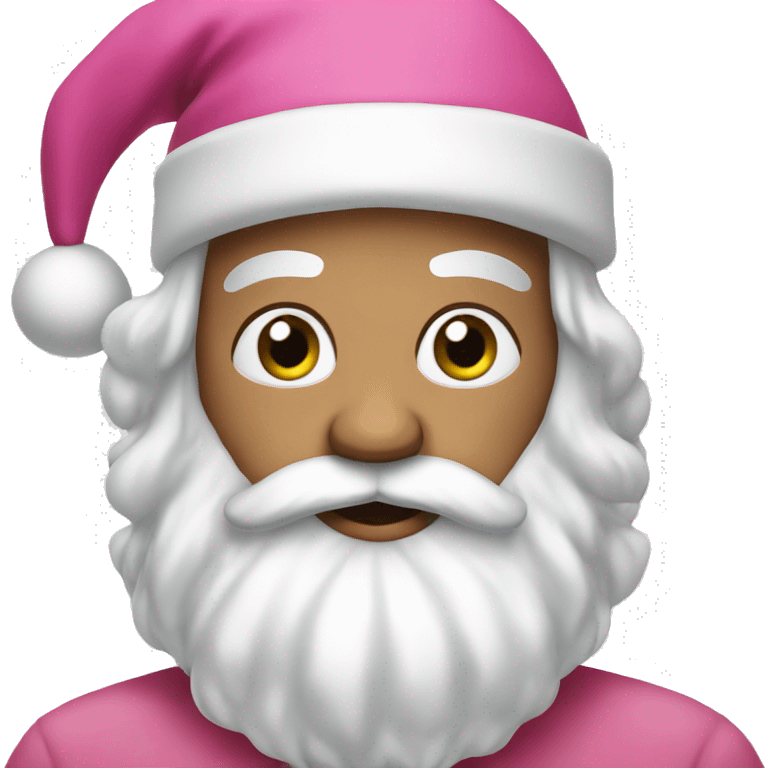 pink santa emoji