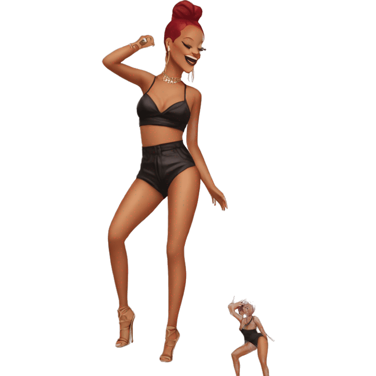 Rihanna bailando emoji