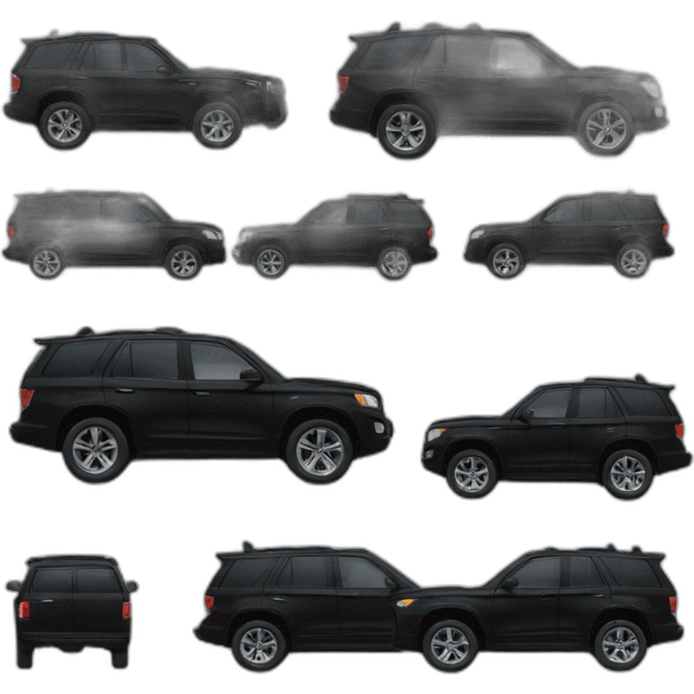 Black SUV emoji