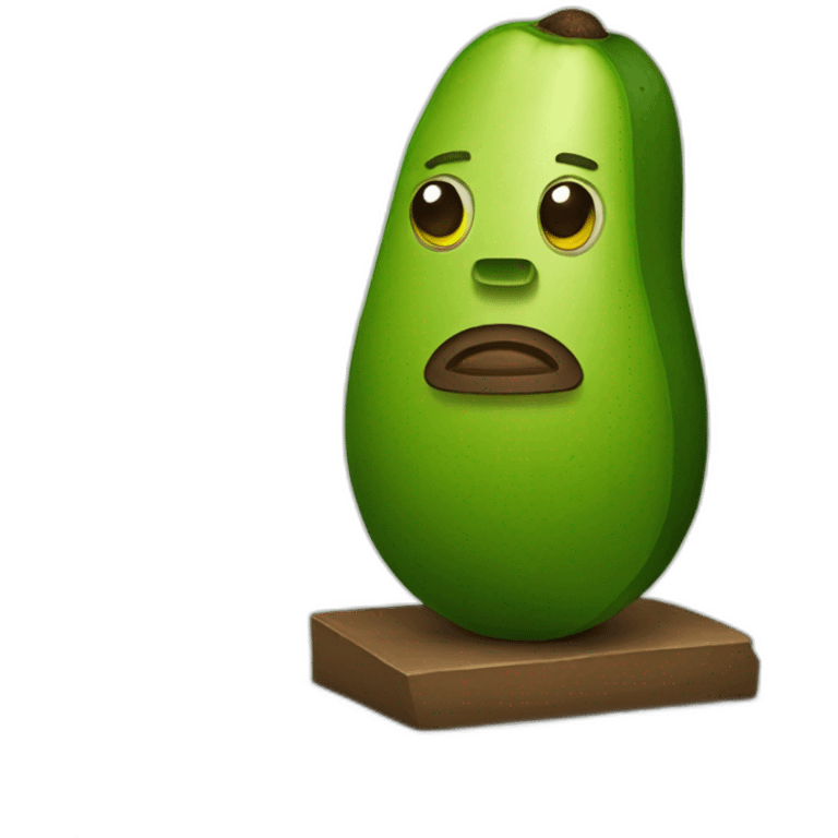 avocado moai emoji