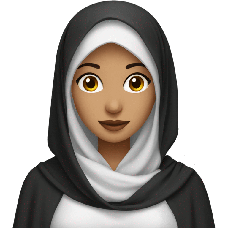 pretty arab girl wearing abaya emoji