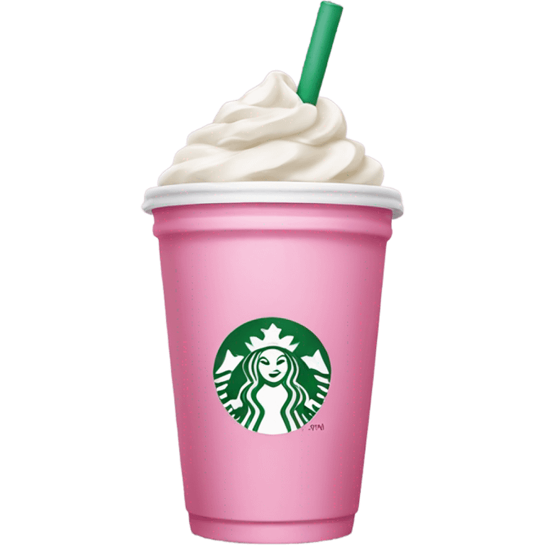 Pink Starbucks drink  emoji