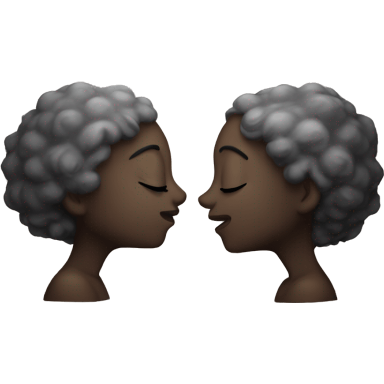 two moons kissing emoji